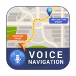 Logo of Voice GPS Navigation android Application 