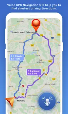 Voice GPS Navigation android App screenshot 1